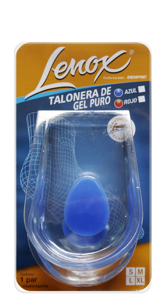 TALONERA GEL PURO talle XL 43 al 45 punto rosado