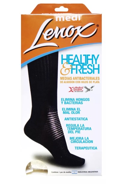 MEDIA HELTHY NEGRO ANTIBACTERIAL talle M