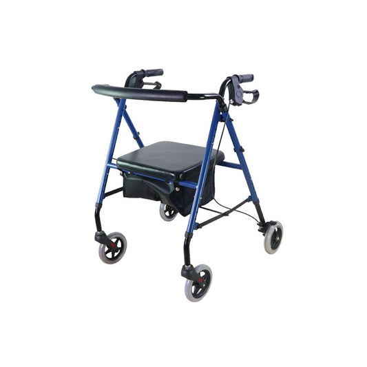 ANDADOR AZUL con asiento y freno