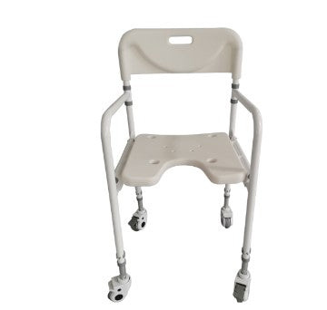 SILLA DE DUCHA PLEGABLE CON RUEDAS