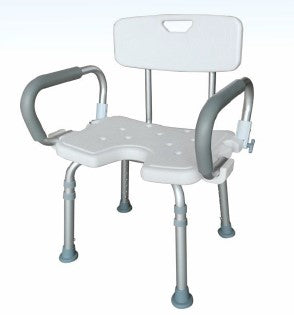 SILLA DE DUCHA C/POSABRAZO