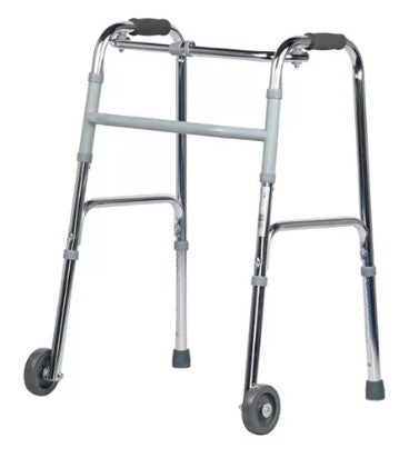 ANDADOR PASO A PASO CON 2 RUEDAS