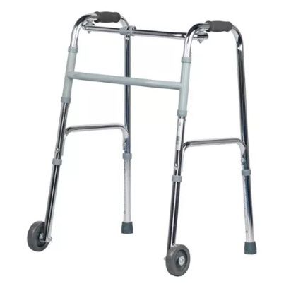 ANDADOR PASO A PASO CON 2 RUEDAS