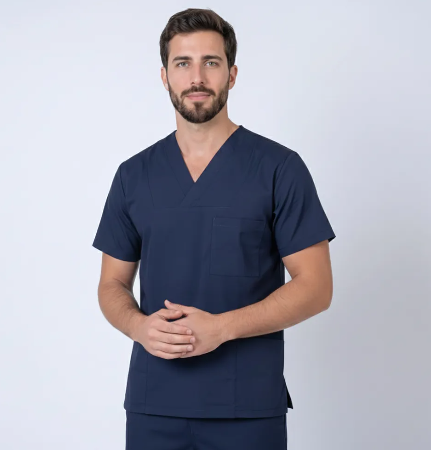 CONJUNTO UNIFORME ELASTIZADO TEAL XL