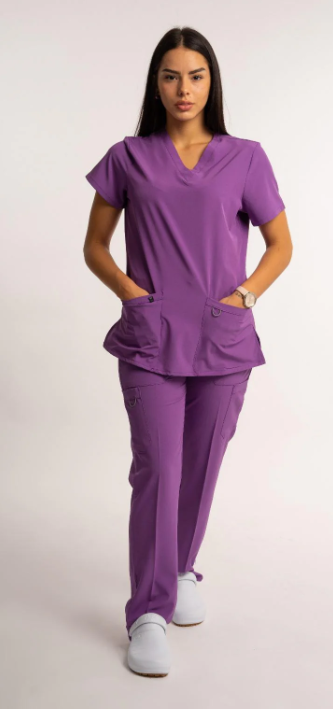 CONJUNTO UNIFORME ELASTIZADO VIOLETA L