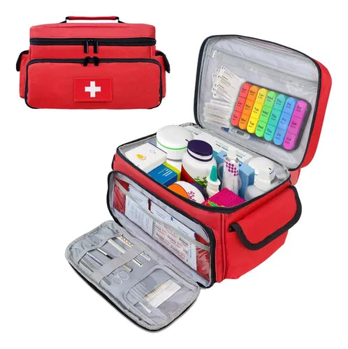BOLSO ORGANIZADOR MEDICO ROJO