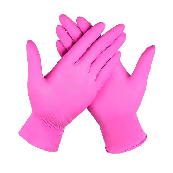 GUANTES NITRILO S ROSADO