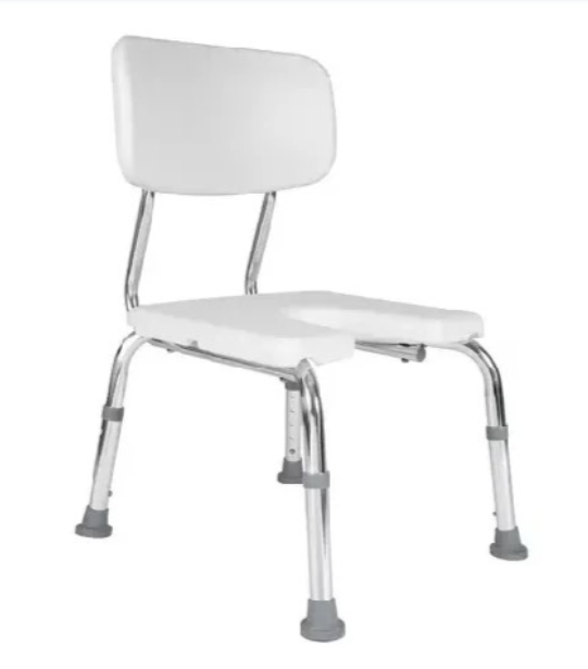 SILLA DE DUCHA CON CORTE U