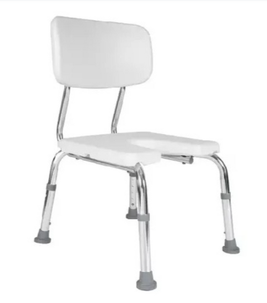 SILLA DE DUCHA CON CORTE U